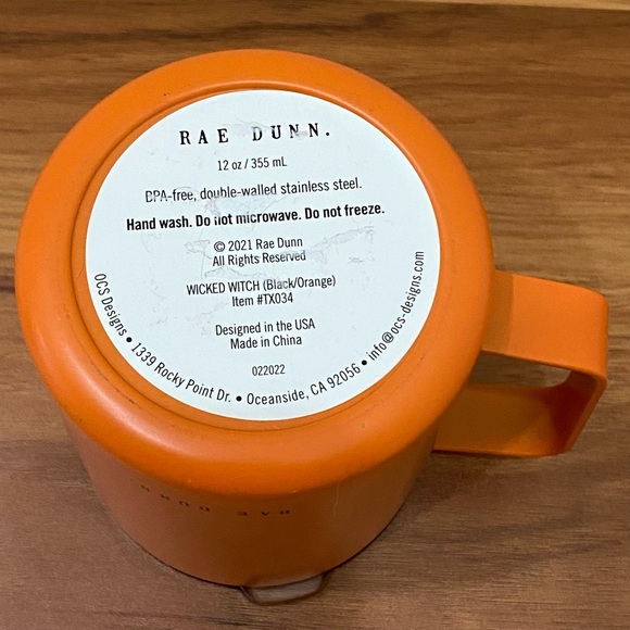 2021 RAE DUNN Wicked Witch Insulated Stainless Steel Halloween Mug 12oz - Picture 10 of 11